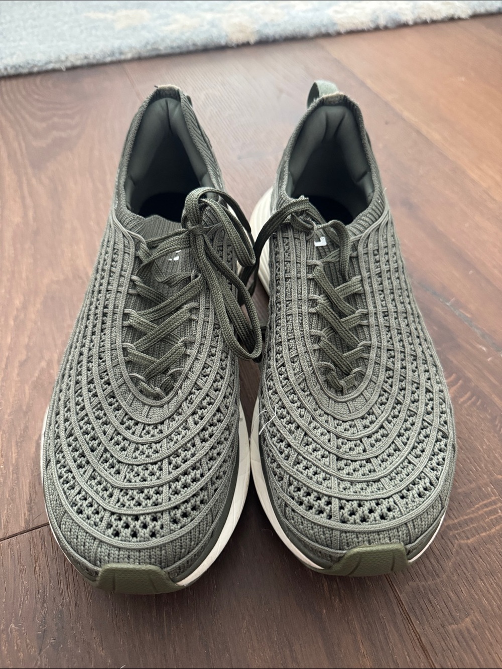 APL Women's TechLoom Zipline Olive Green Knit Sneakers